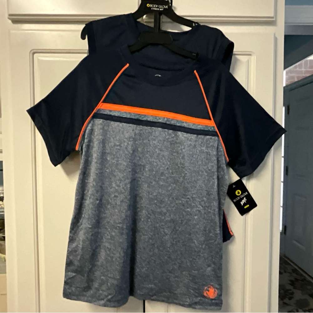 3Pc NWT Body Glove Large Sz 14 Set 2 Shirts & 1 Shorts Coord Set Bundle School - Picture 3 of 12
